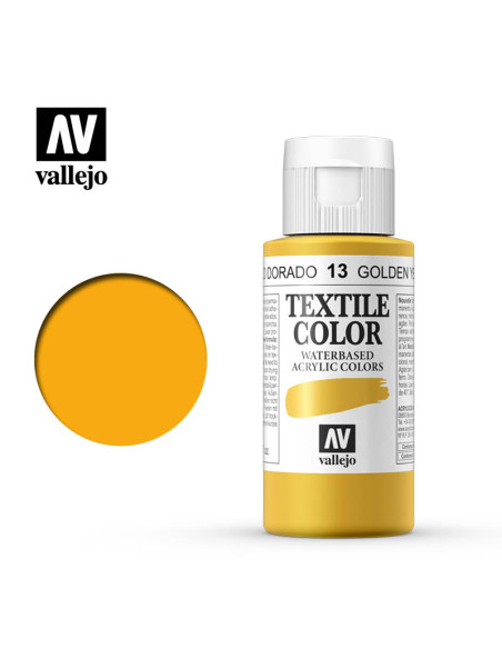 TEXTIL COLOR VALLEJO 60ML AMARILLO DORADO 13 TEXTIL COLOR VALLEJO 60ML AMARILLO DORADO 13
