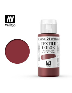 TEXTIL COLOR VALLEJO 60ML BURDEOS 26