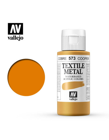 TEXTIL COLOR VALLEJO 60ML MET COBRE 573