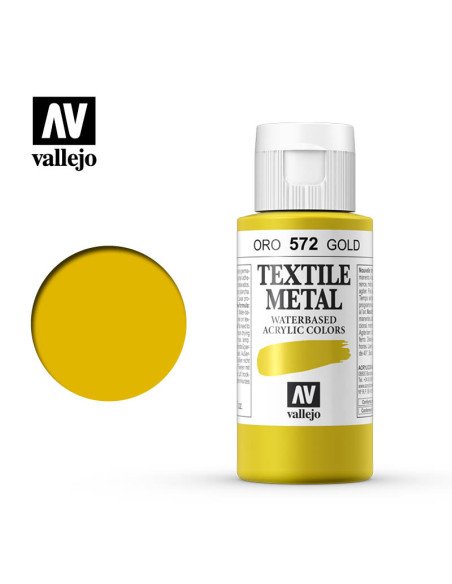 TEXTIL COLOR VALLEJO 60ML MET ORO 572 TEXTIL COLOR VALLEJO 60ML MET ORO 572
