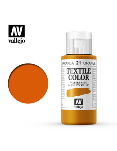 TEXTIL COLOR VALLEJO 60ML NARANJA VIVO 21