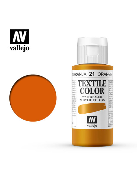 TEXTIL COLOR VALLEJO 60ML NARANJA VIVO 21 TEXTIL COLOR VALLEJO 60ML NARANJA VIVO 21