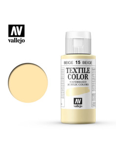 TEXTIL COLOR VALLEJO 60ML PASTEL BEIGE 15