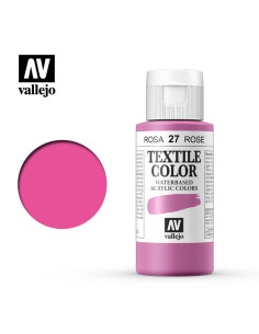 TEXTIL COLOR VALLEJO 60ML ROSA BENGALA 27