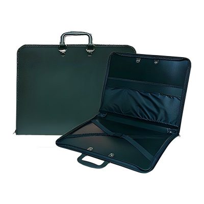 MALETIN C/BANDOLERA PRYSE PP A3  350X470 MM NEGRO