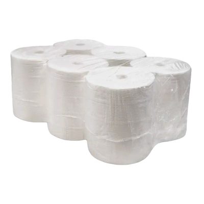PAPEL SECAMANOS MAXI 2 CAPAS SIN MANDRIL PACK 6 UD
