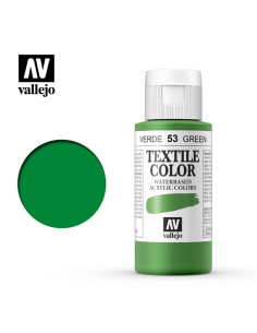 TEXTIL COLOR VALLEJO 60ML VERDE  OPACO  53
