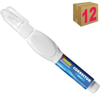 CORRECTOR BOLÍGRAFO IMEDIO 8ML C/12