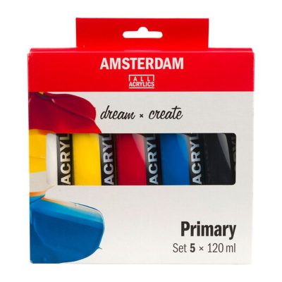 ACRILICO AMSTERDAM 120ML 5 UDS SURTIDAS CARTON