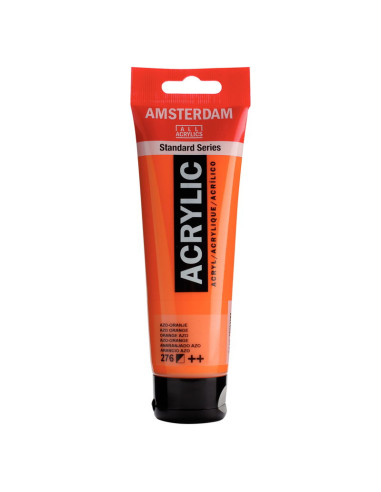 ACRILICO AMSTERDAM 120ML Naranja Azo 276
