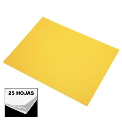 CARTULINA FABRIANO 50x65cm 185gr 25h AMARILLO CAN