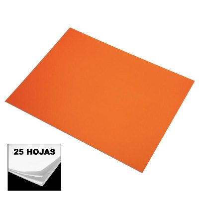 CARTULINA FABRIANO 50x65cm 185gr 25h NARANJA INT