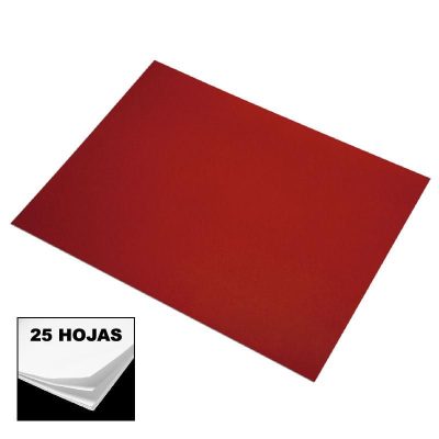 CARTULINA FABRIANO 50x65cm 185gr 25h CEREZA