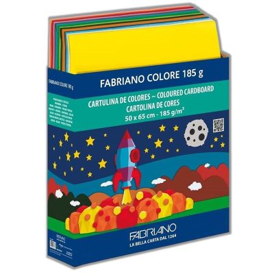 CARTULINA FABRIANO 50x65cm 185gr 450h CAJA SURTIDA