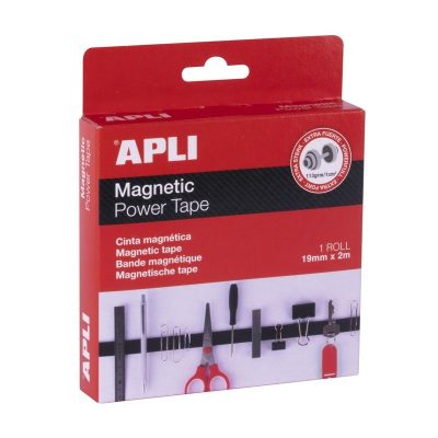 CINTA ADHESIVA MAGNÉTICA APLI 19MM x 2M