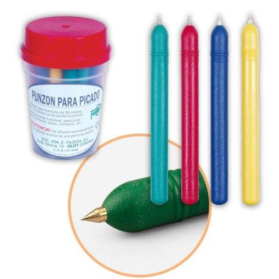 PUNZÓN PICADO PUNTA METAL COLORES SURTIDOS 773