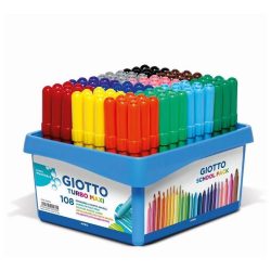 ROTULADOR ESCOLAR GIOTTO TURBO MAXI PACK 108 UDS