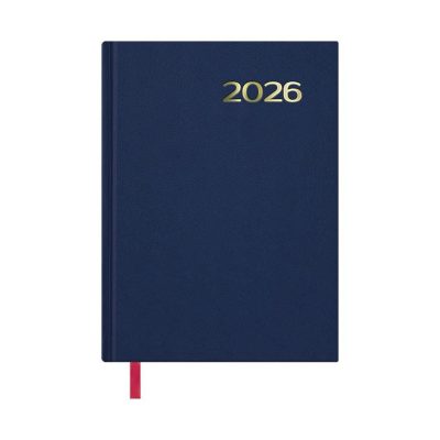 AGENDA ANUAL DOHE SINTEX 2026 A5 DIA PÁGINA AZUL
