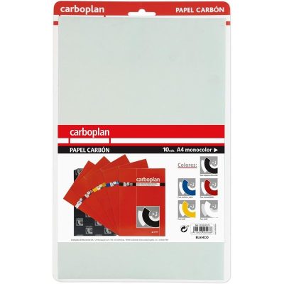 PAPEL CARBON GRAFOPLAS A4  BLISTER 10H BLANCO