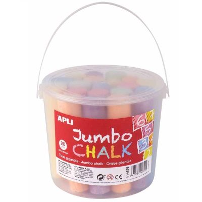 TIZAS JUMBO APLI BOTE 20 UN COLORES SURTIDOS