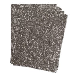CARTULINA CON PURPURINA 50X65cm 250gr PLATA