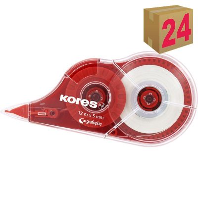 CORRECTOR CINTA KORES 5mmX12m C/24