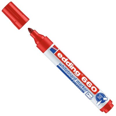 ROTULADOR PIZARRA BLANCA EDDING 660 ROJO