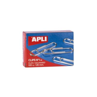 CLIPS PLATA APLI No1 1/5 26MM 100U 11713