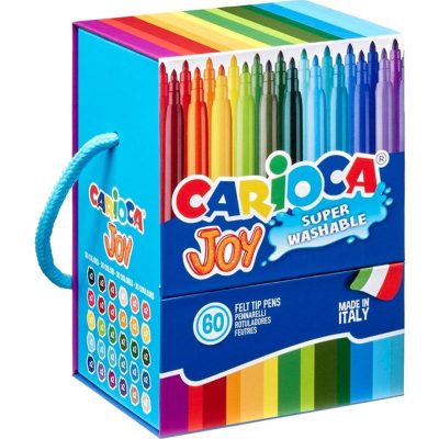 ROTULADOR ESCOLAR CARIOCA JOY 60 COLORES PREMIUM