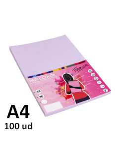 PAPEL FABRISA 80G A4 100H LILA