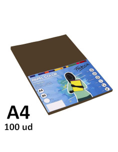 PAPEL FABRISA 80G A4 100H MARRON