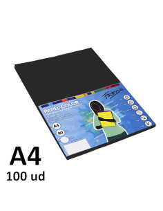 PAPEL FABRISA 80G A4 100H NEGRO