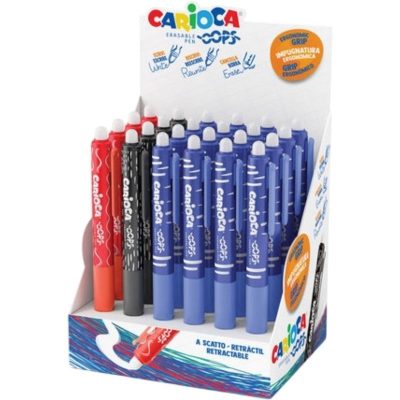 BOLIGRAFO CARIOCA OOPS RETRACTIL EXPOSITOR 24 UDS