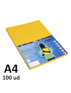 PAPEL FABRISA 80G A4 100H ORO