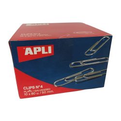 CLIPS PLATA APLI No4 50MM 80U 11716 C/10