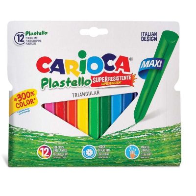 CERAS CARIOCA TRIANGULARES MAXI 12 COLORES