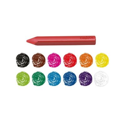 CERAS CARIOCA TRIANGULARES MAXI 12 COLORES