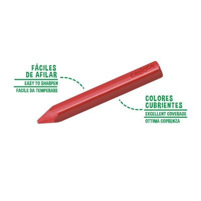 CERAS CARIOCA TRIANGULARES MAXI 12 COLORES