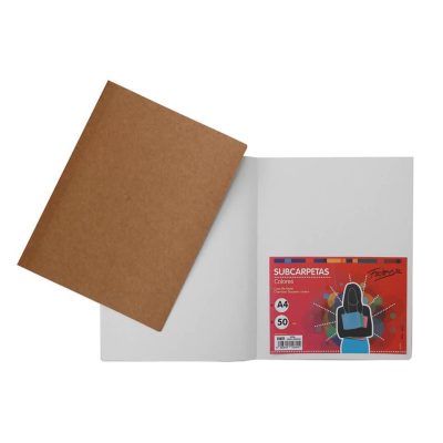 SUBCARPETA FABRISA FABRISA 240G A4 50 UN KRAFT BIC