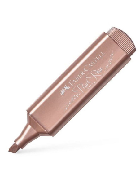 RESALTADOR FABER TEXTLINER 46 METAL ORO ROSA