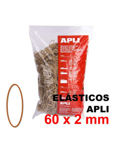 ELÁSTICOS APLI 60 X 2 MM BOLSA 1 KG MOD 13743