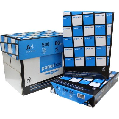 PAPEL MULTIFUNCION PAPERBOX A4 80G 500H CAJA 5 UDS