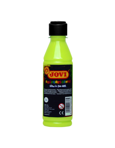TEMPERA JOVI FOSFORESCENTE 250ML AMARILLA