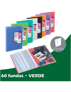 CARPETA FUNDAS ESPIRAL STAR PERSO  60F VERDE OSCUR