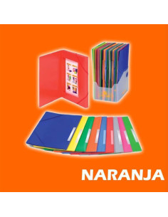 CARPETA C/ELASTICO CARCHIVO Fº PP 2033K NARANJA