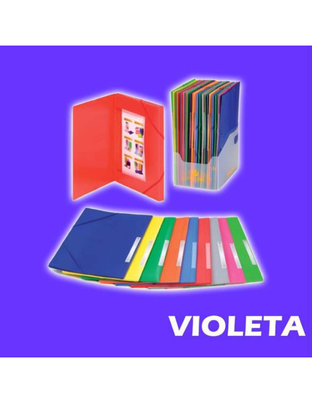 CARPETA C/ELASTICO CARCHIVO Fº PP 2033K VIOLETA