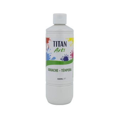 TEMPERA ESCOLAR TITAN 500ML BLANCO