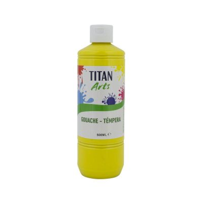 TEMPERA ESCOLAR TITAN 500ML AMARILLO