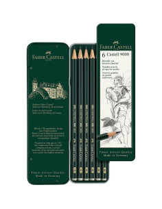 ESTUCHE FABER CASTELL 9000 6 LAPICES 119063