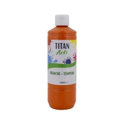 TEMPERA ESCOLAR TITAN 500ML NARANJA